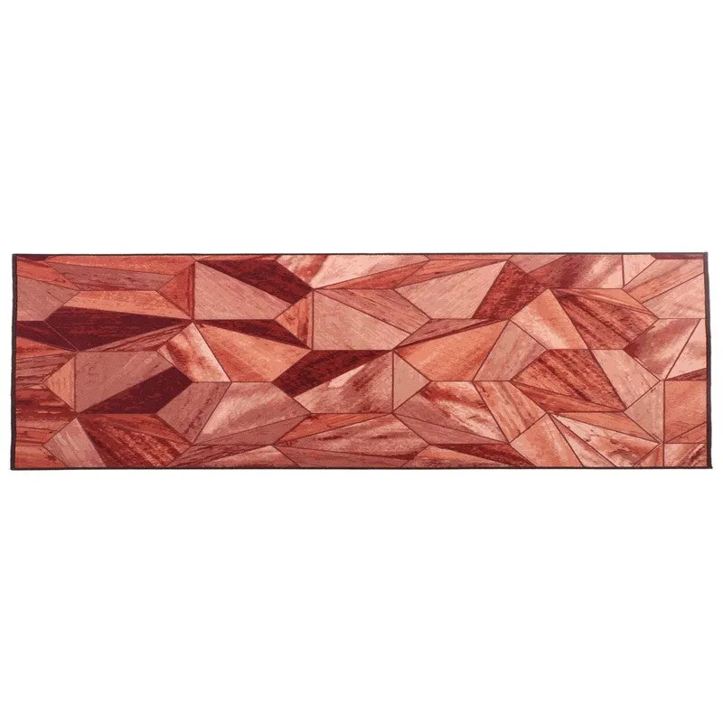 Tessera I Nylon Runner Rug - Brown media 1