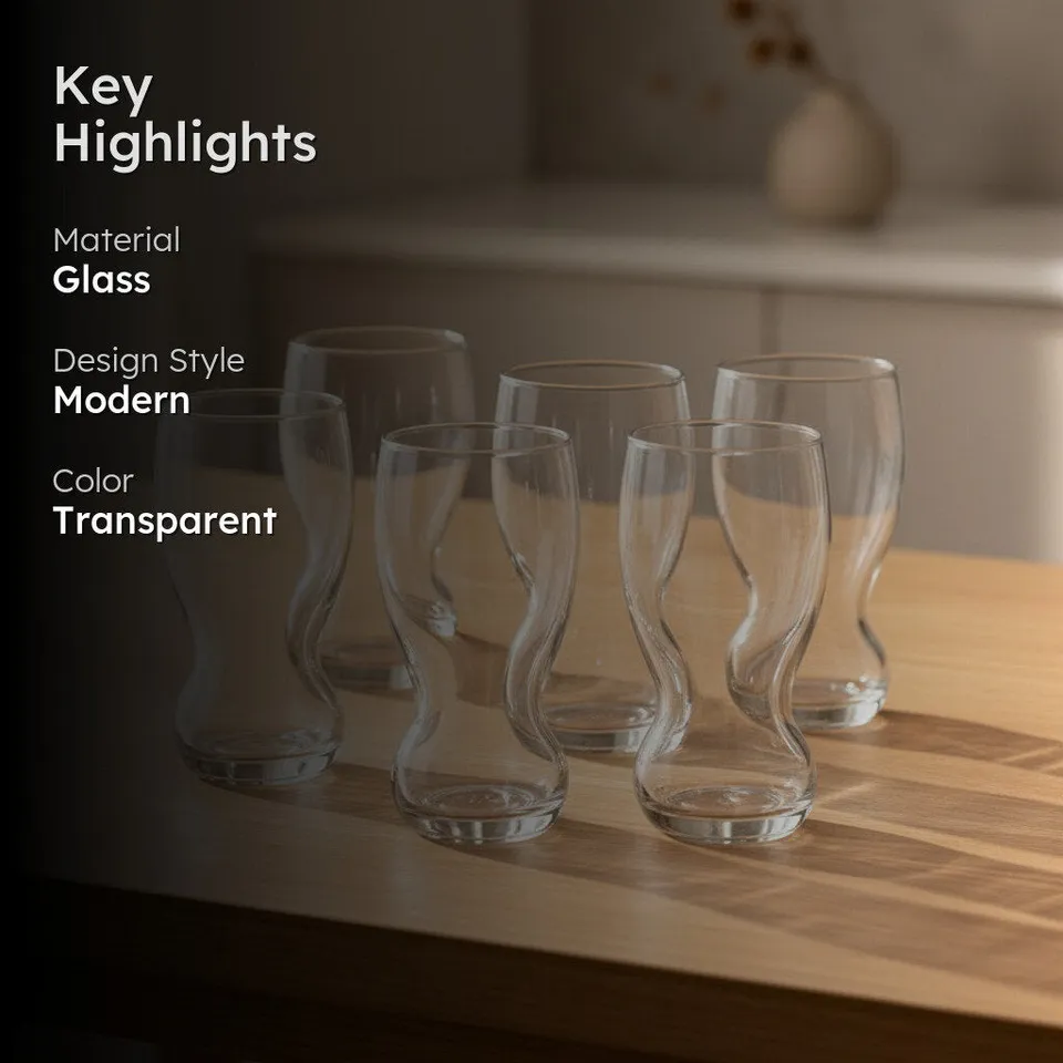 Mirabo Glass Tumbler - 365 ML media 2