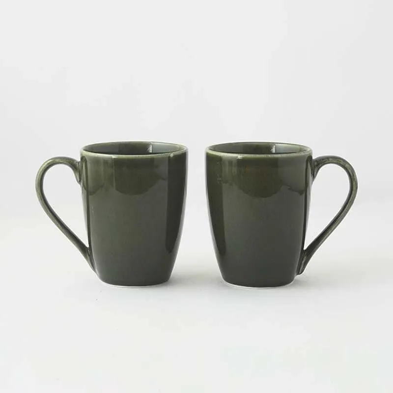 Jivina Ceramic Coffee Mug (400 mL Each) - Set of Two media 4