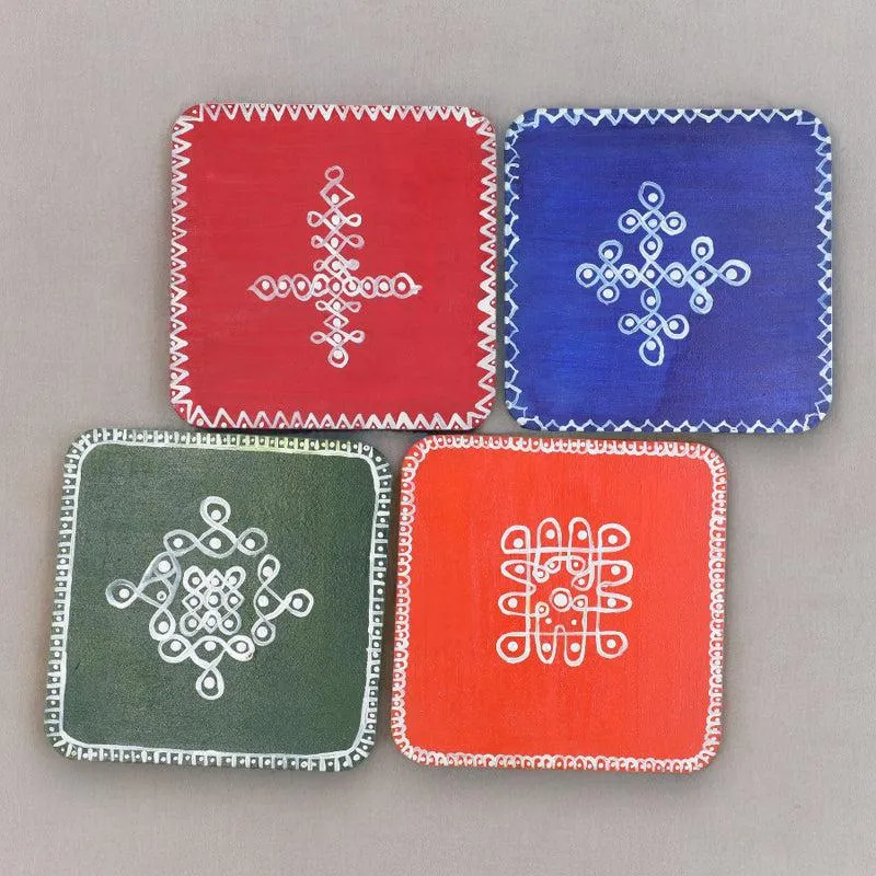 Nitara Handcrafted Coasters - Set Of Four media 3