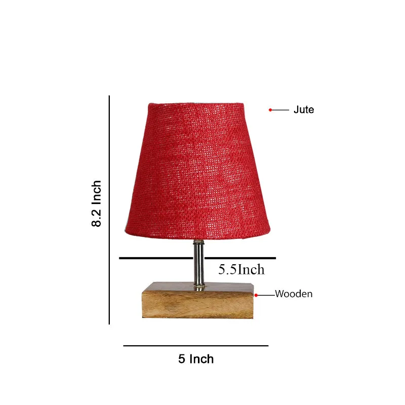 Tryda Jute Table Lamp - Maroon,Brown media 4