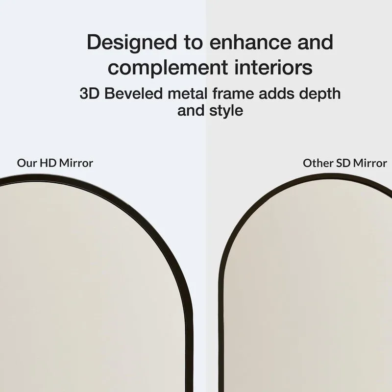 Clarion Arch Wall Mirror With Aluminium Frame - Black media 5