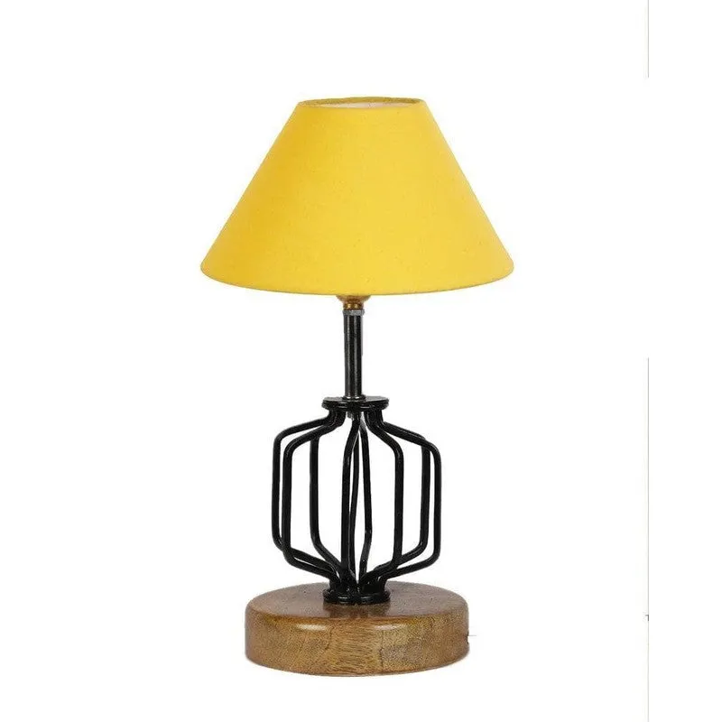 Cosmo Fabric Table Lamp - Yellow,Black media 4