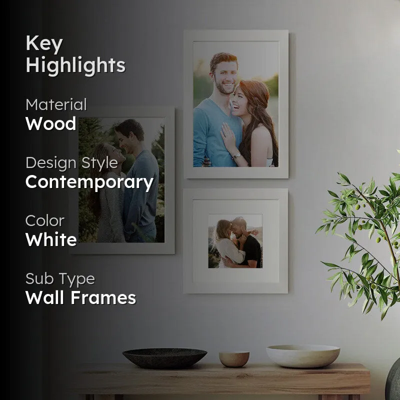 Ansa Photo Frame (White) Photo Frame - Set Of Three media 2