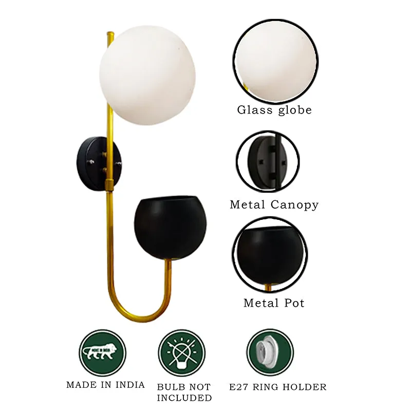 Hymn Glass & Metal Wall Lamp - Multicolor media 5