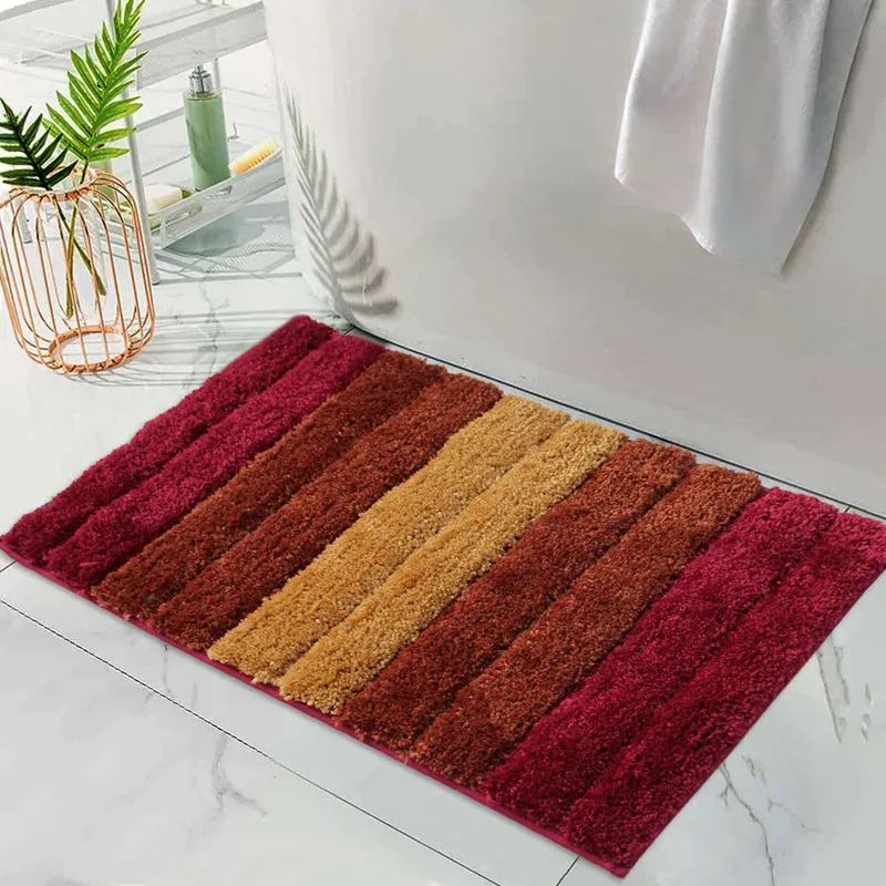 Line Luxe Bath Mat - Red media 1