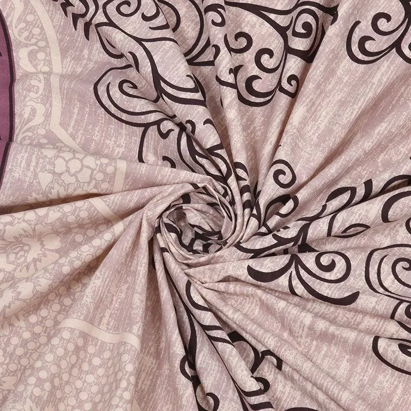 Aarna Artistry Ethnic Cotton Bedsheet (Pink) - 150 TC media 5