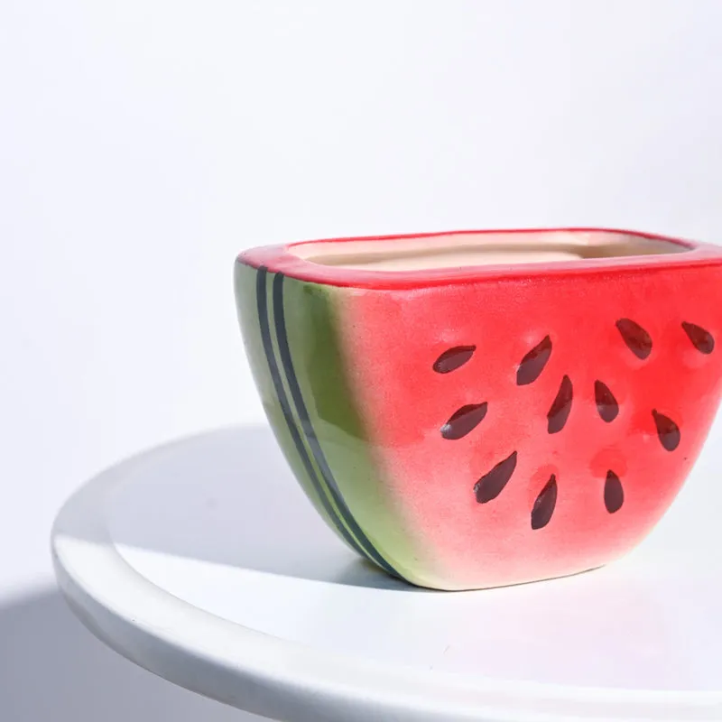 Ugaoo Watermelon Original Color Ceramic Planter media 4
