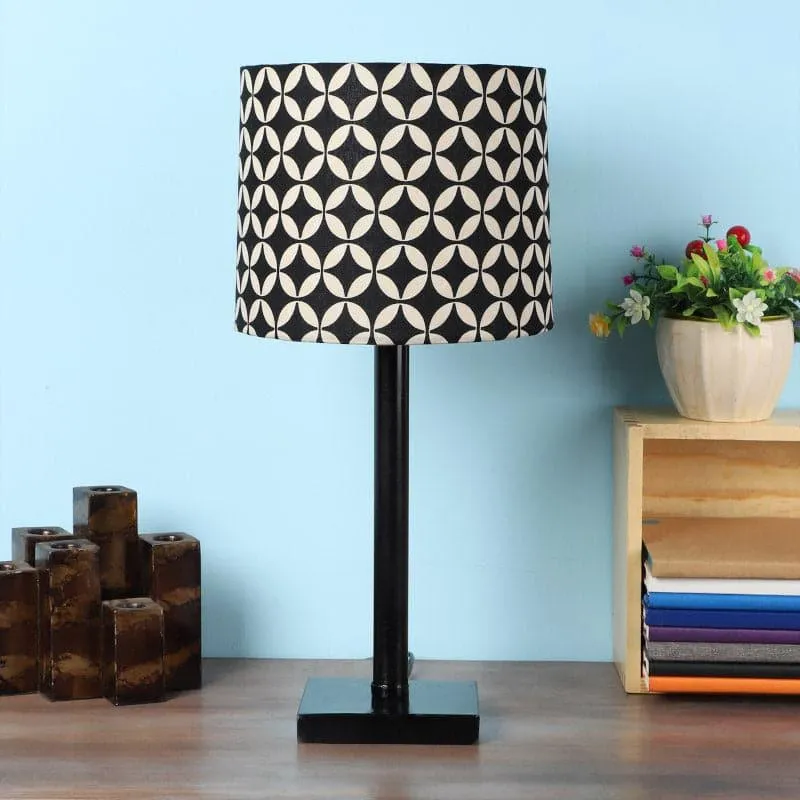 Tatania Monroe Fabric Table Lamp - Black,White media 3