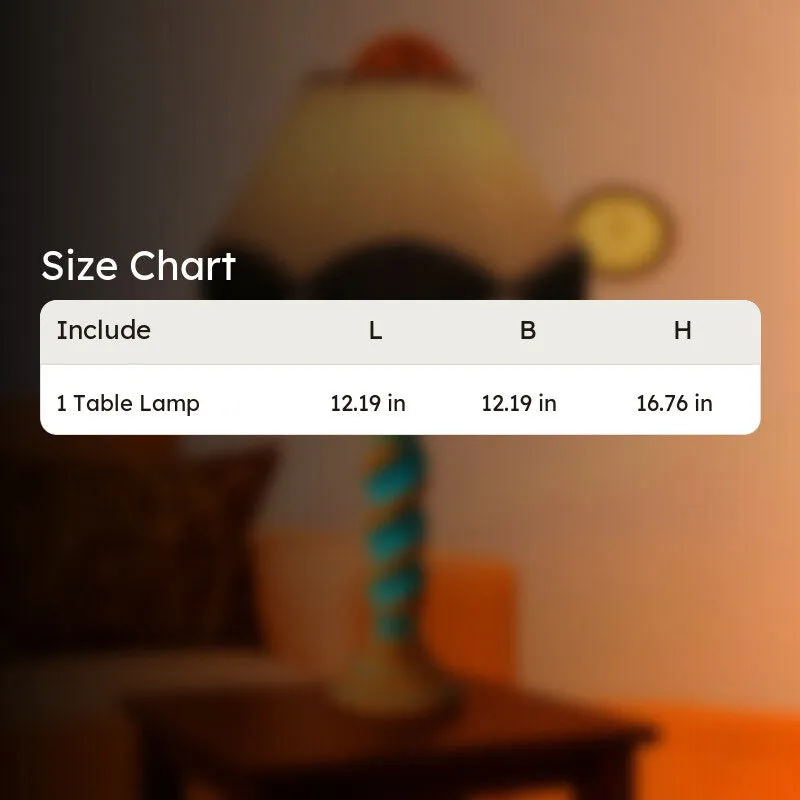 Elara Zylo Wooden Table Lamp - OffWhite media 10
