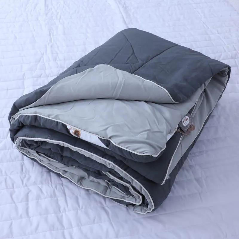 Adova Reversible Microfiber Comforter (Dark & Light Grey) - 120 GSM media 5