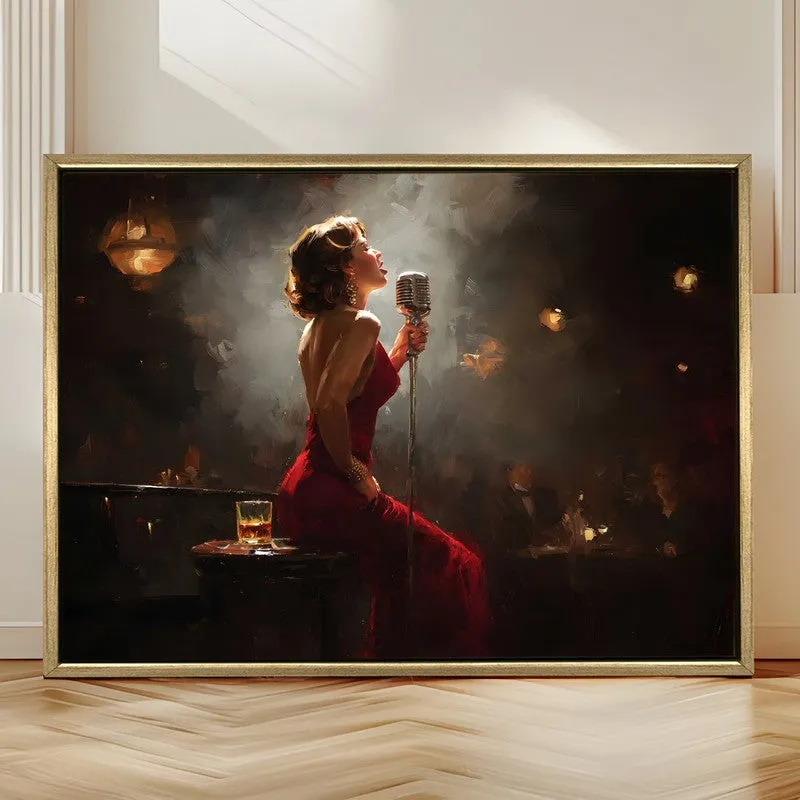 Night Ballad Canvas Wall Painting With Frame media 4