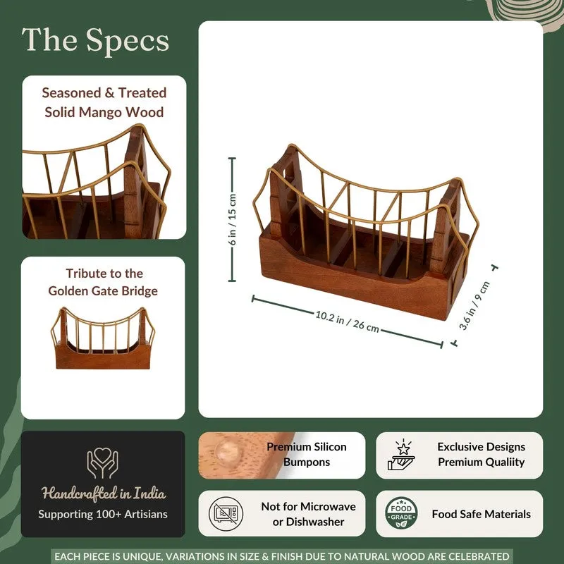 Golden Gate Wooden Cutlery Holder media 13