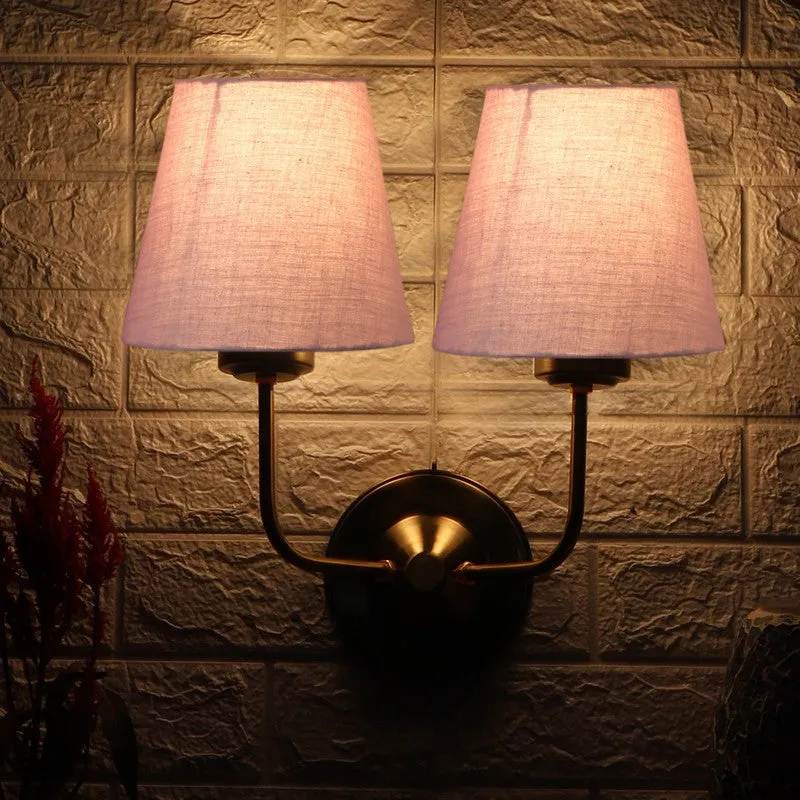 Lumoire Duo Cone Metal Wall Lamp - Gold,Grey media 4
