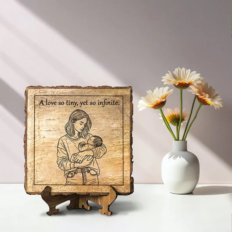 Tiny, Yet Infinite Wood Showpiece - Square media 1