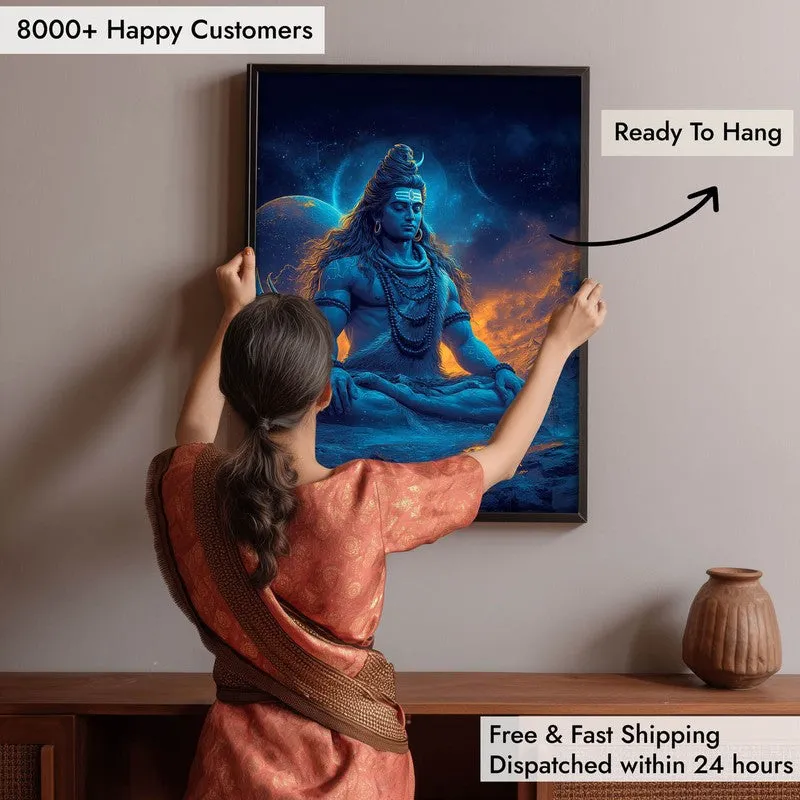 Peaceful Mahadev Meditating II Archival Paper Wall Art media 5