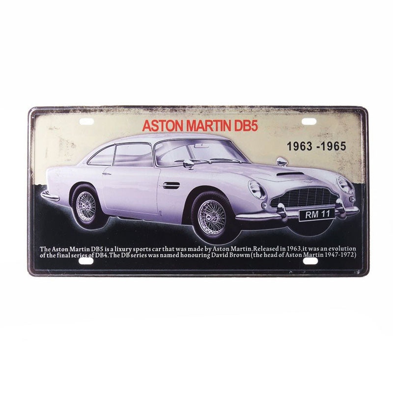 Aston Martin Db5 Sign Plate Metal Wall Accent media 6