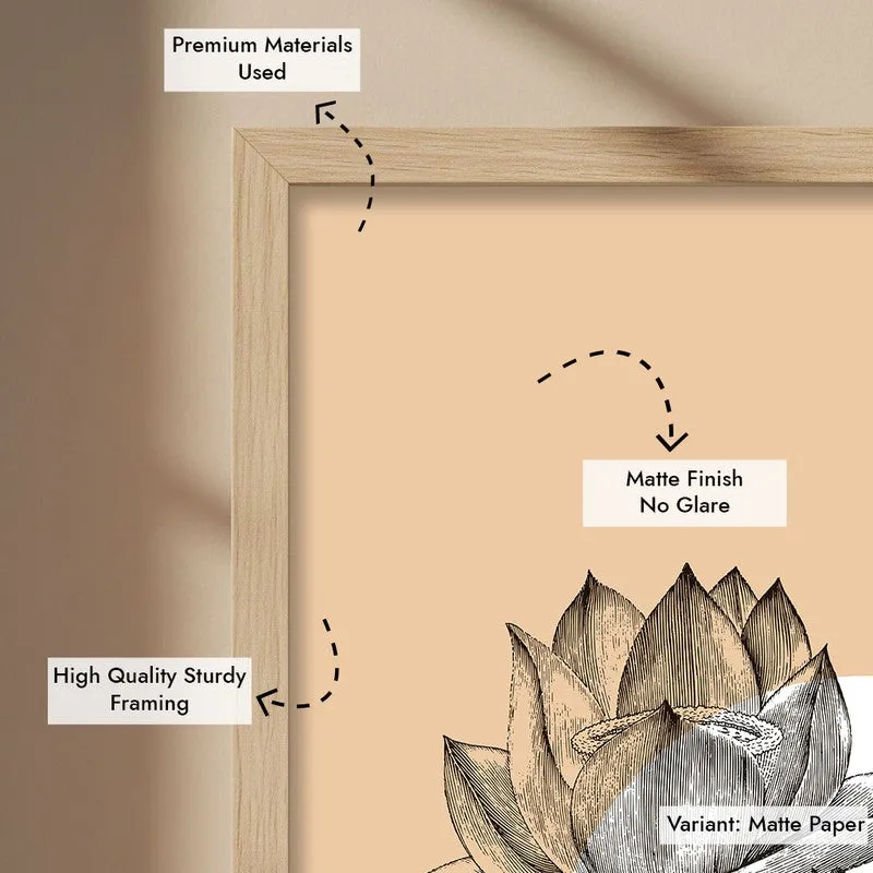 Kamaladalam Archival Paper Wall Art - Natural Brown Frame media 6