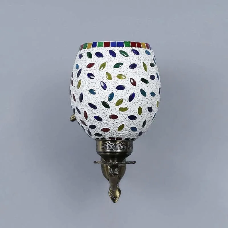 Mosaic Droplets Glass & Metal Wall Lamp media 5
