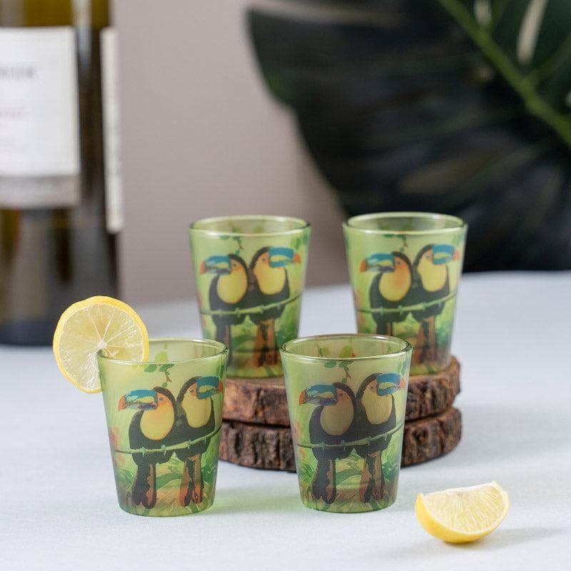 Toucan Frosted Shot Glass (30 ml) - Set Of Four