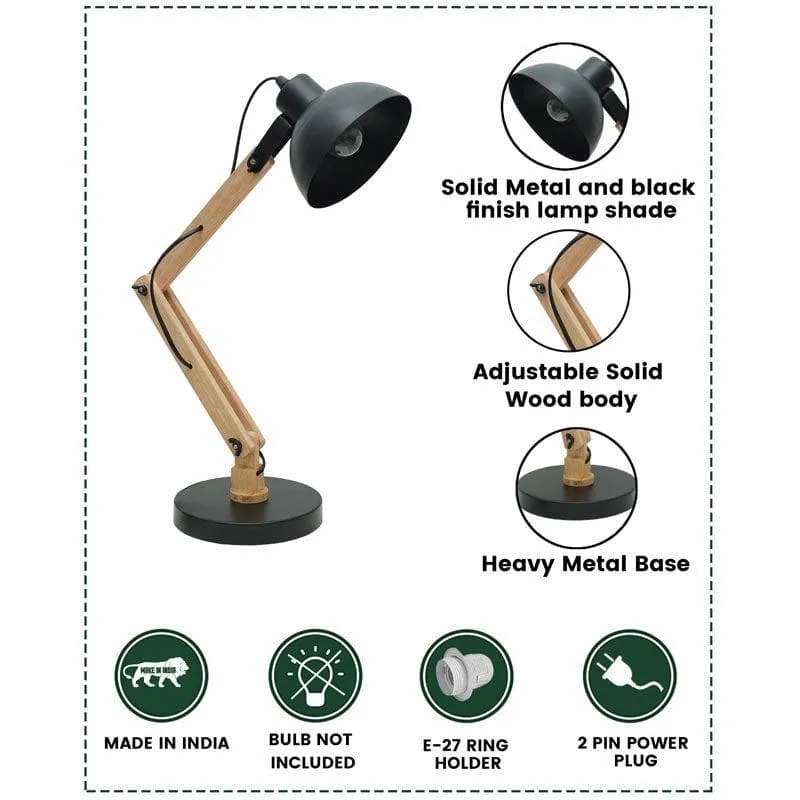 Utility Architect Metal Table Lamp - Beige,Black media 5