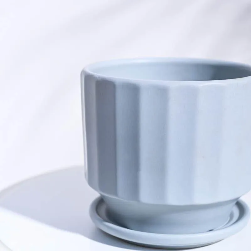 Lexie Ceramic Planter - Blue media 4