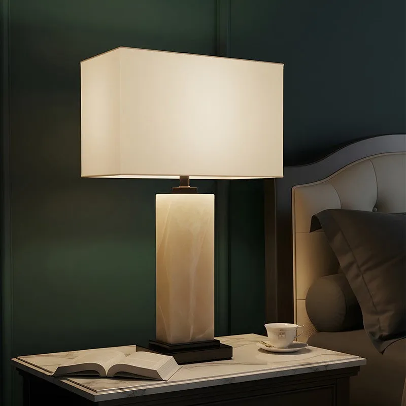 AarviDecor Yorkton Accent Fabric Table Lamp - White media 3