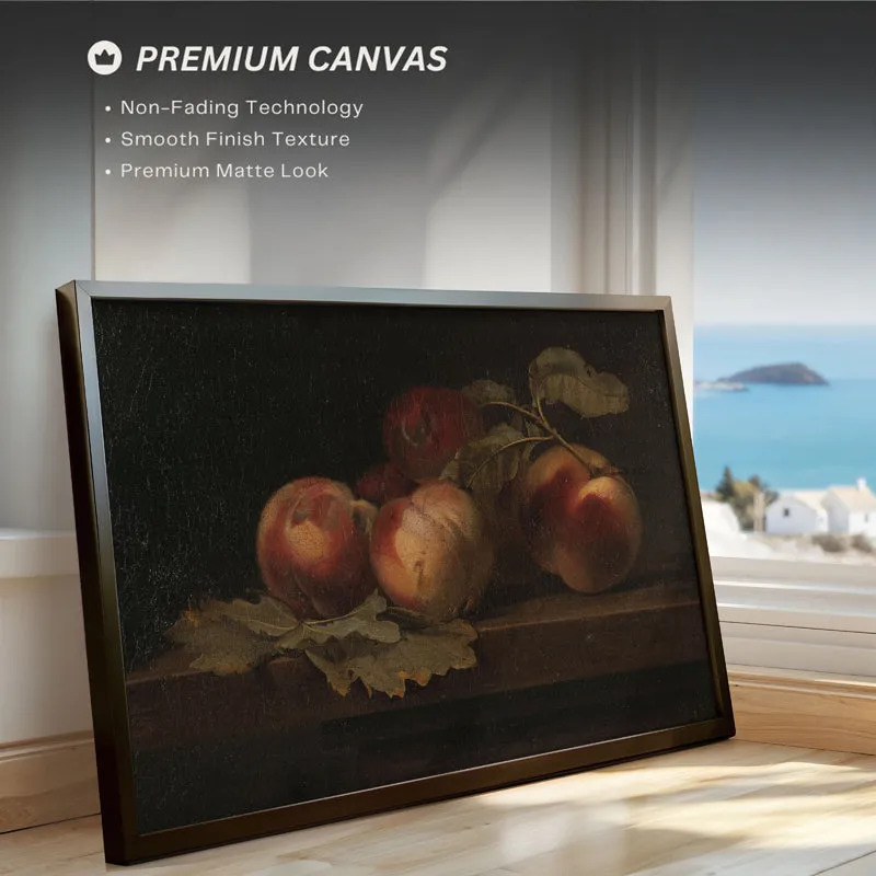 Shadows & Fruits Wood Wall Art With Frame - Black media 4
