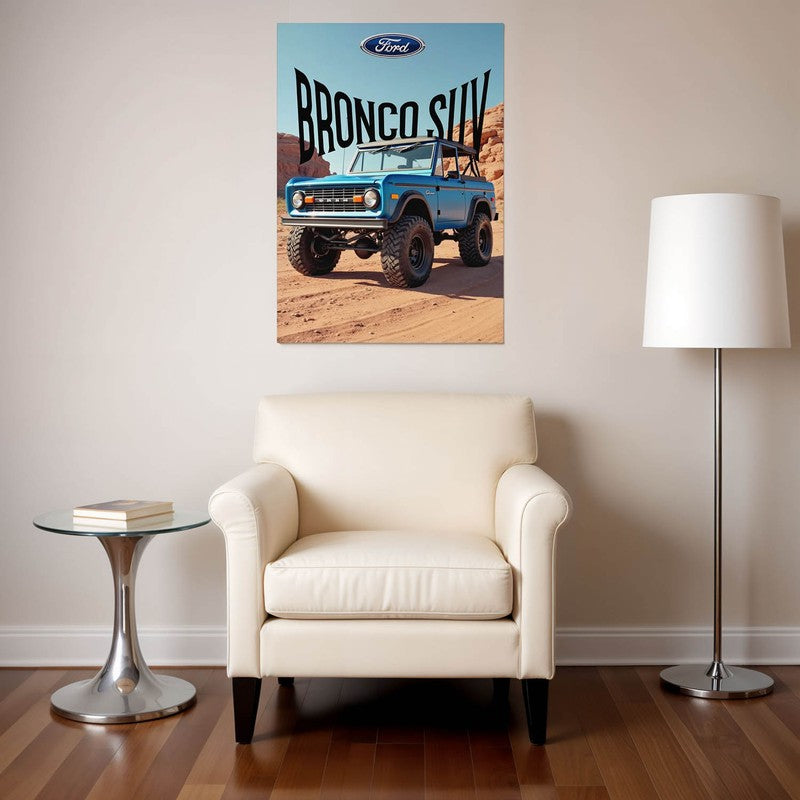 Bronco Adventure Wall Poster