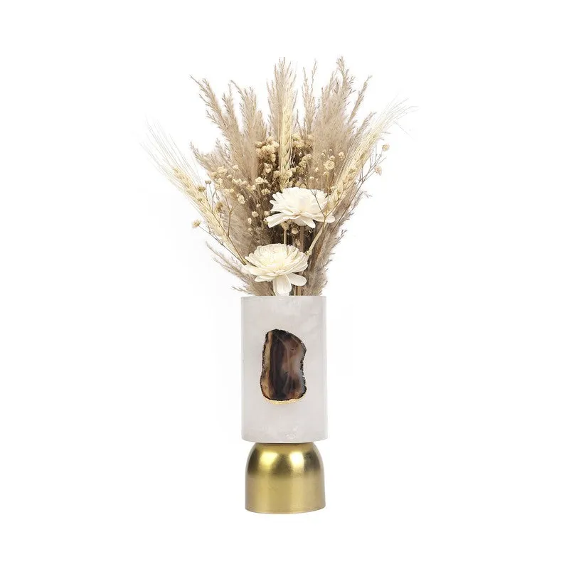 Majestic Harmony Tabletop Flower Marble Vase media 4
