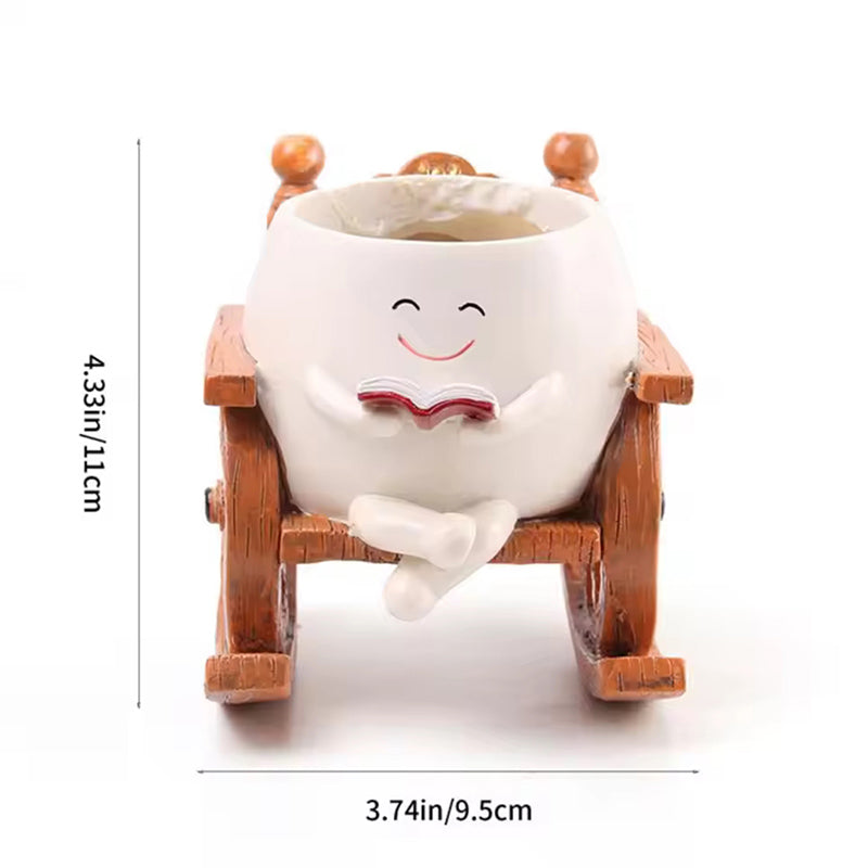 Rocking Chair Resin Planter media 8