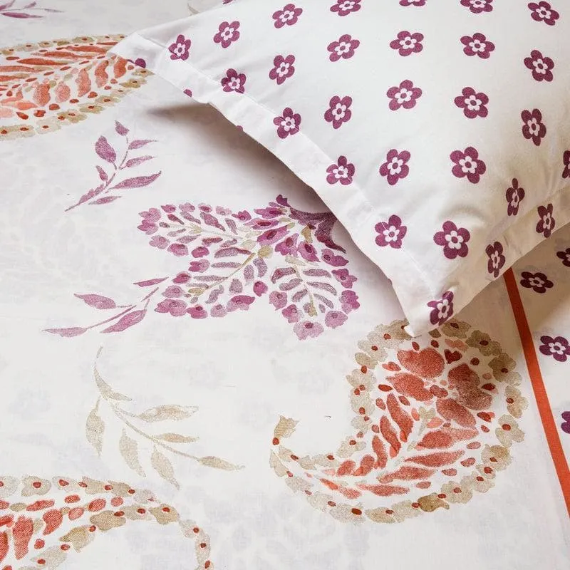 Paisley LaLa Land Bedsheet - Purple & Red media 5
