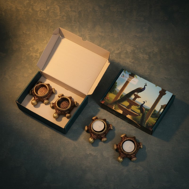 Tortoise Tea Light Holder - Set Of Four media 7