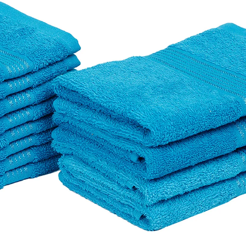 Eva Quick Dry Towel Combo (Blue) -Twelve Piece Set media 3