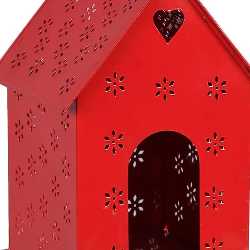 Hello Birds Green Birdhouse- Red media 3