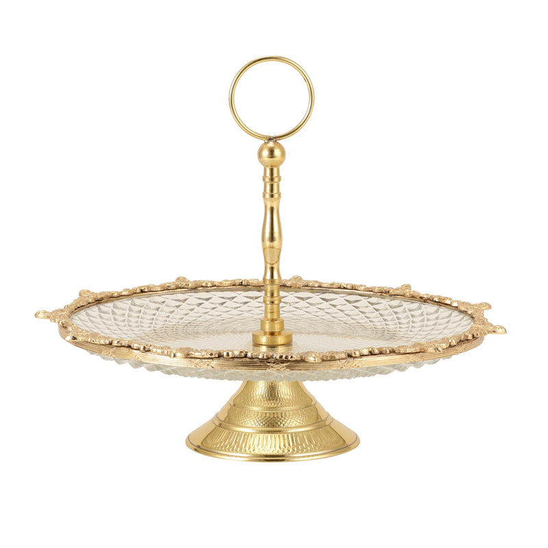 Crystal Norma Cake Stand - Gold media 3