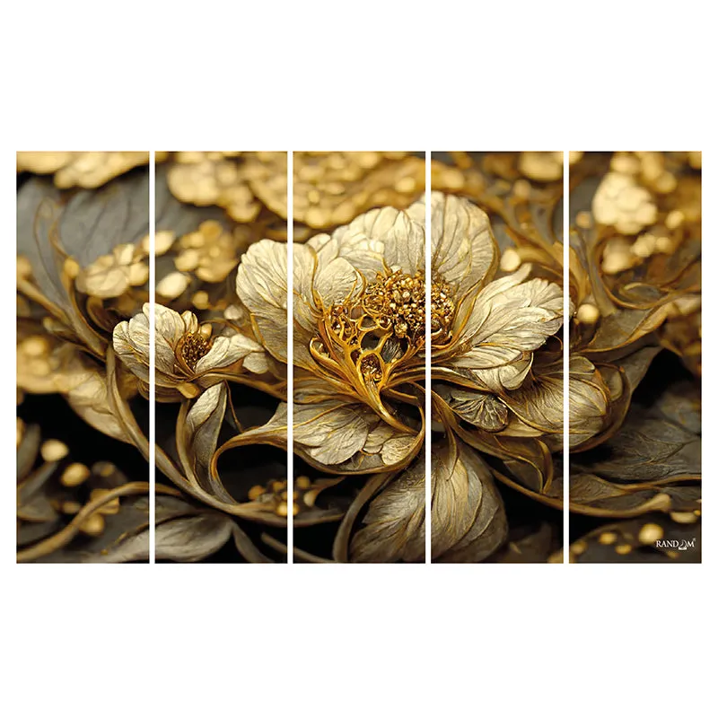 Auric Fiora I Canvas Wall Art - Set Of Five media 4