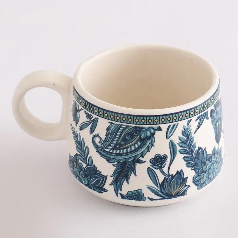 Indiblue Stoneware Tea Cup (180 mL Each) - Set Of Six media 6