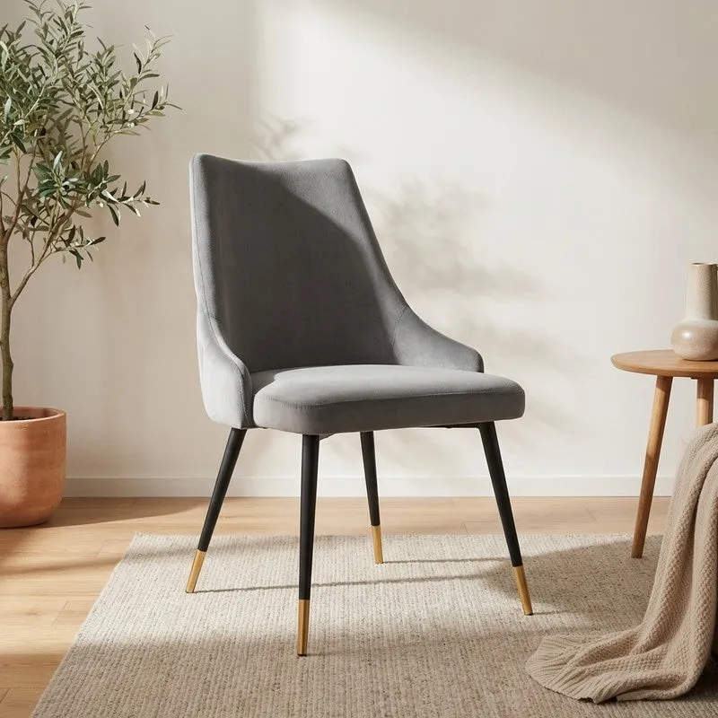 Lunara Neem Wood Accent Chair - Grey media 1