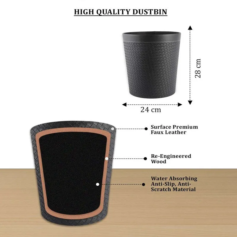 AarviDecor EcoForm Faux Leather Dustbin media 7