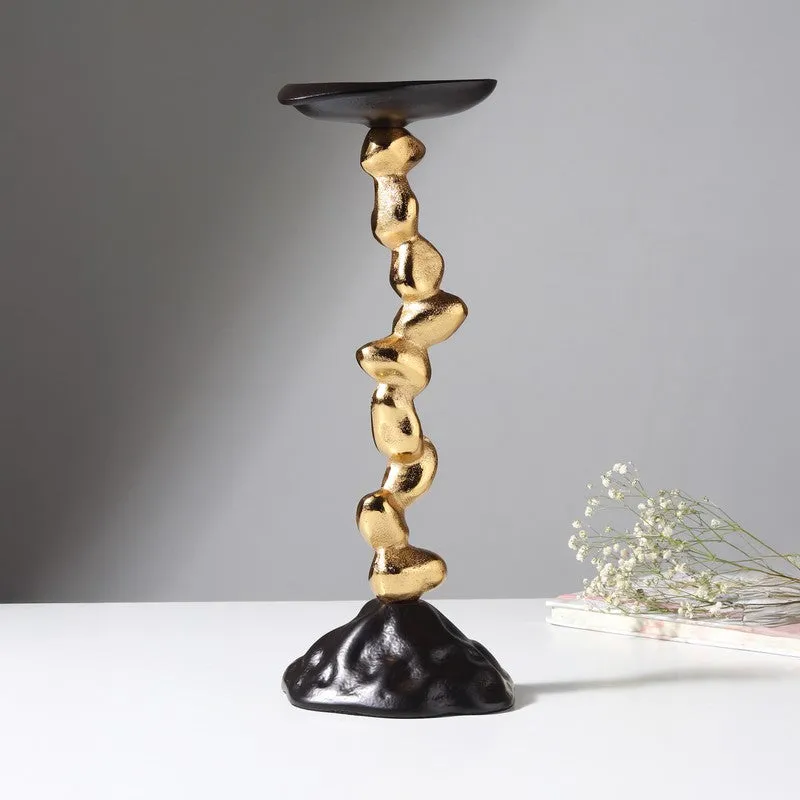 GlowNest Candle Holder - Black,Gold media 3