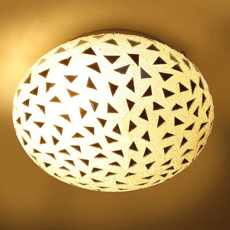 Zentra Flush Mount Glass Ceiling Lamp