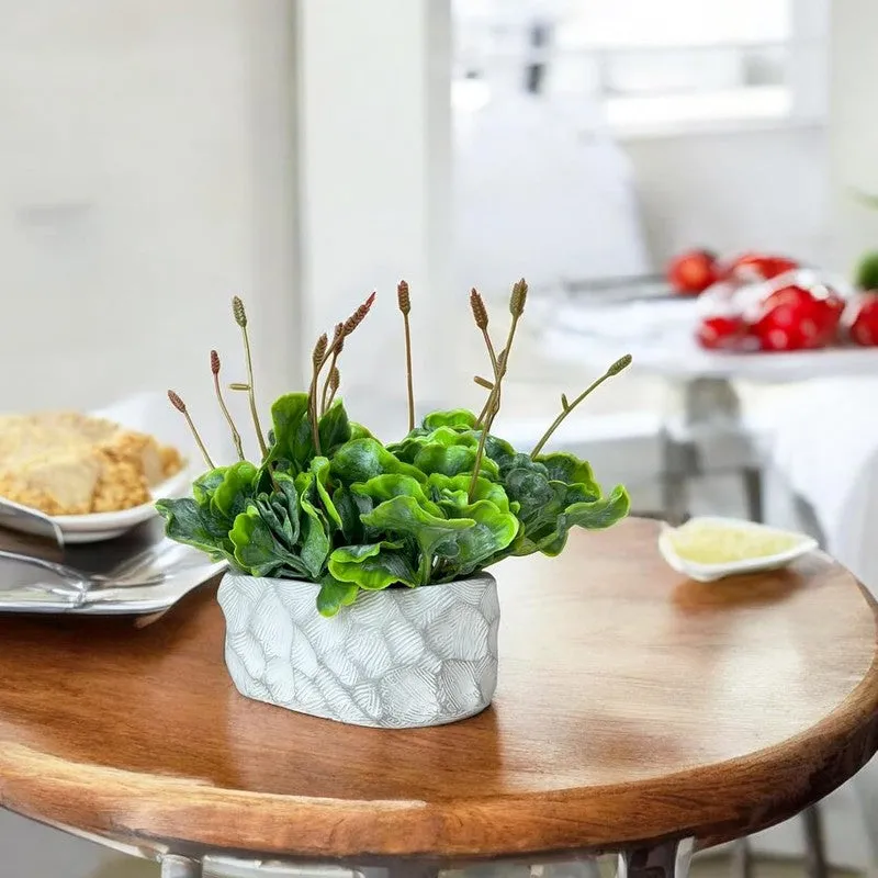 Faux  Tropical Moss With Ceramic Pot media 1