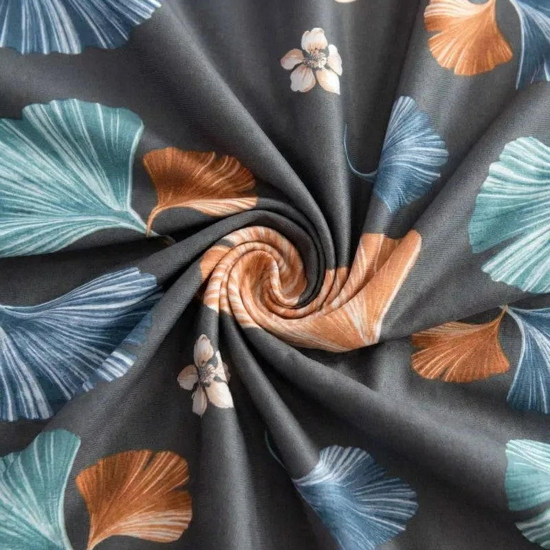 Serene Leaves Bedsheet - 190 GSM media 5
