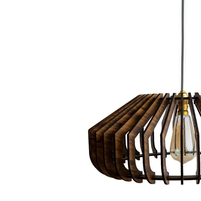 Keiko Wooden Ceiling Lamp media 5