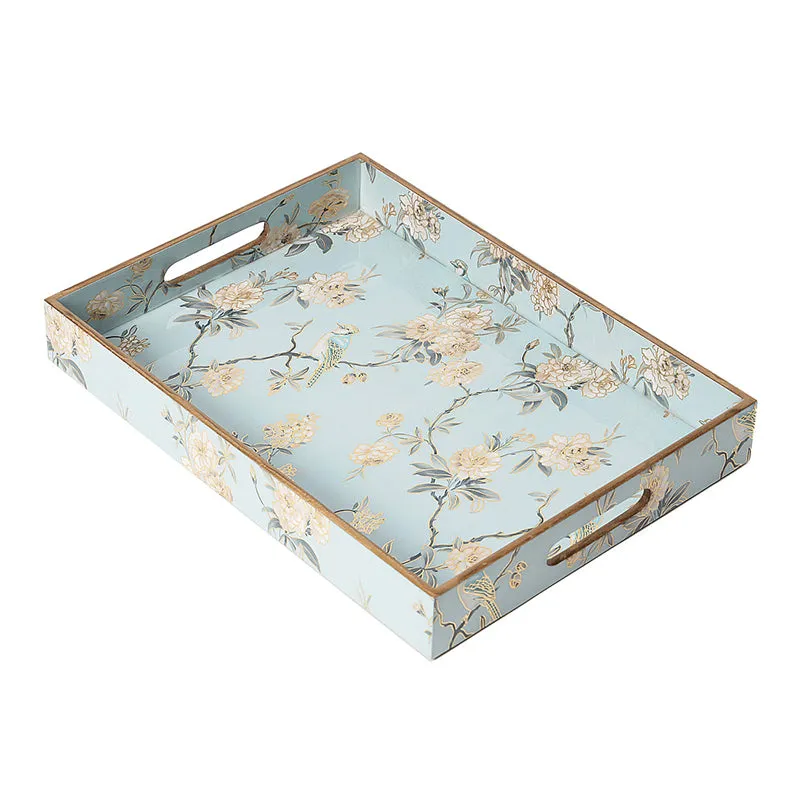Ketaki Enamel Coated Serving Tray - Aqua Blue media 6