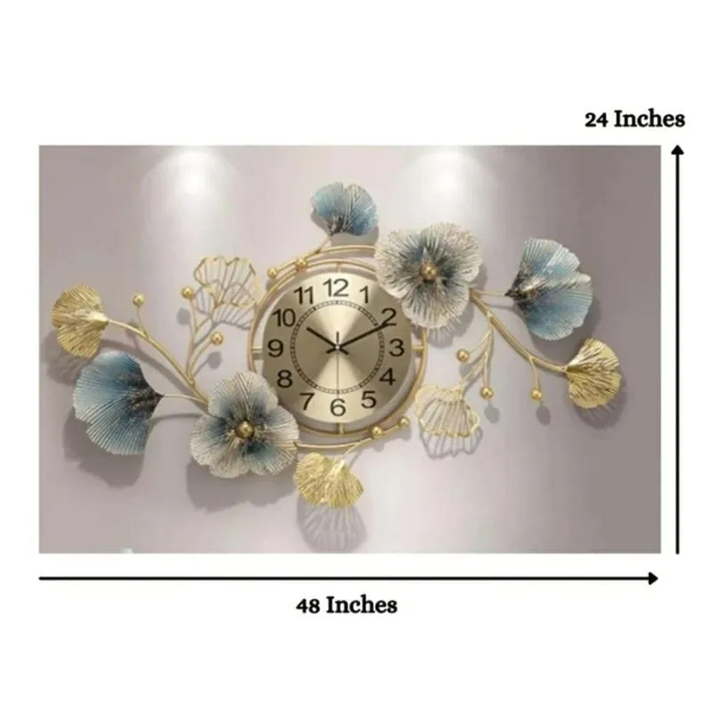 Luxium Metal Analog Wall clock media 6