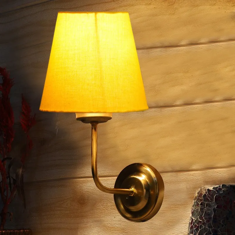 Lumoire Cone Metal Wall Lamp - Gold,Yellow media 4