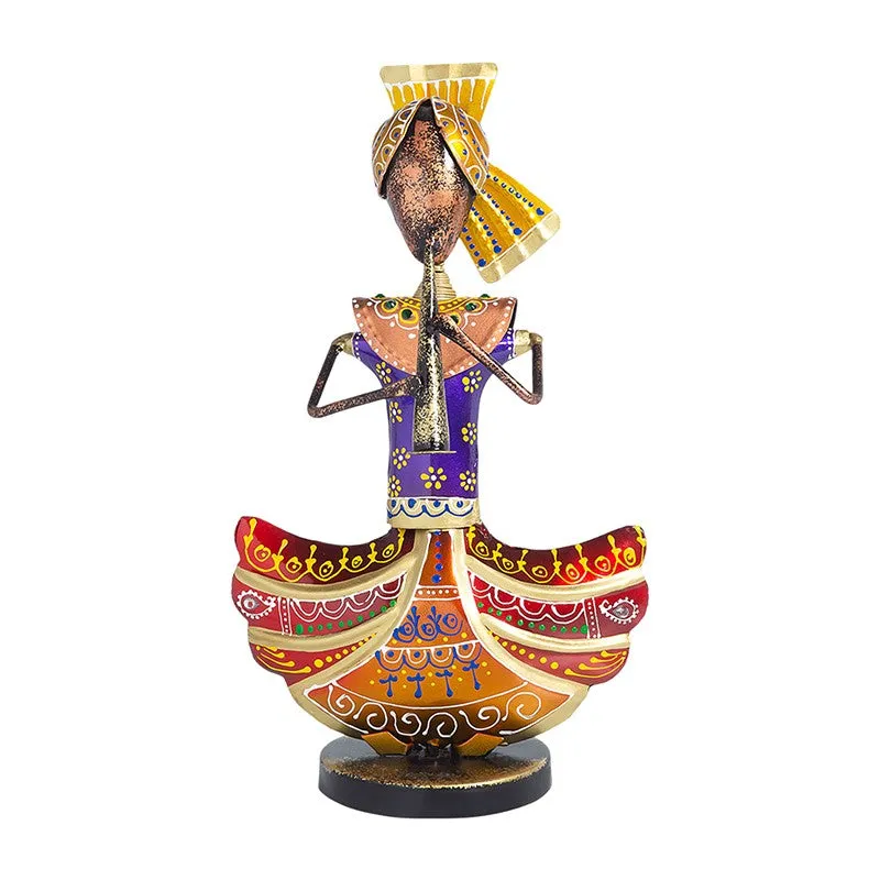 Folk Musician Iron Showpiece - Gold,Purple media 3