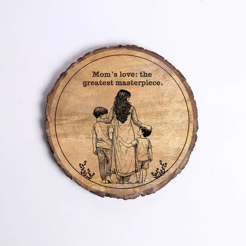Greatest Masterpiece Wood Showpiece - Round media 5
